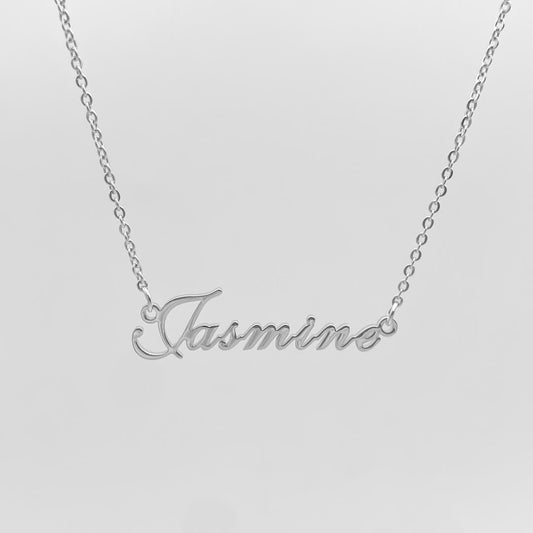 Sierra Personalised Name Necklace Silver