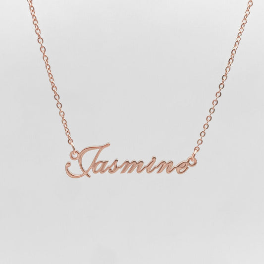 Sierra Personalised Name Necklace Rose Gold