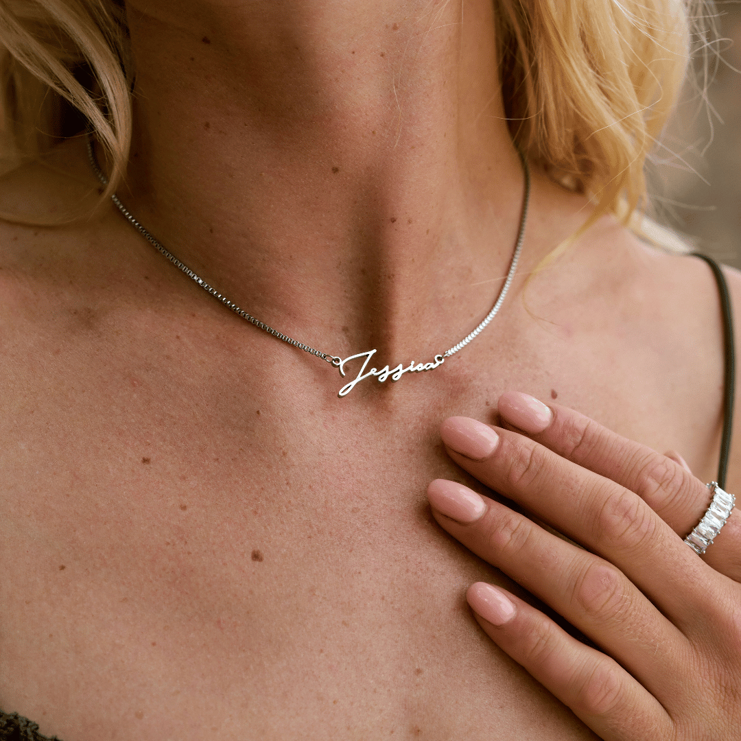 Custom name necklace for cheap discount