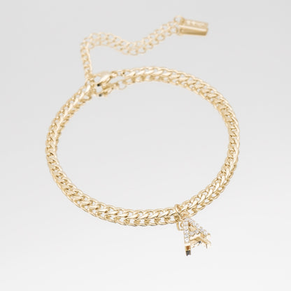 ICE Initial Anklet | Cuban
