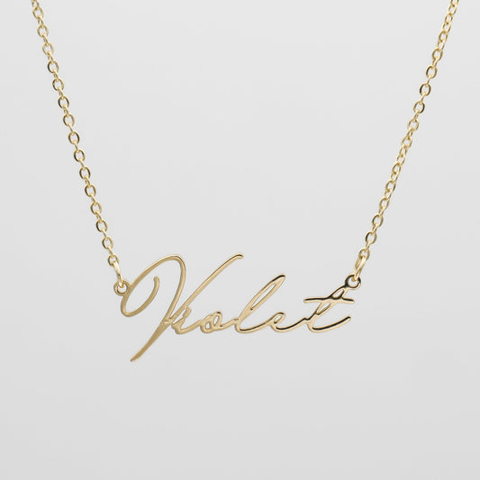 Vienna Custom Name Necklace Gold