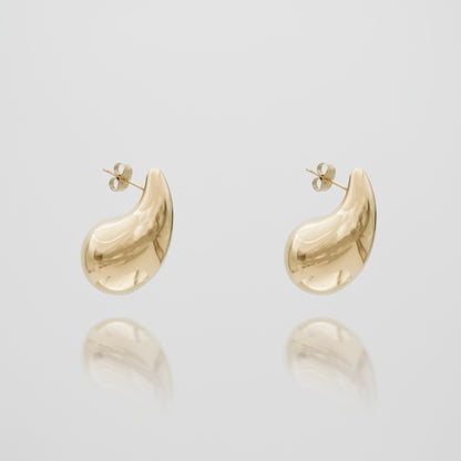 Eva Drop Earrings Gold